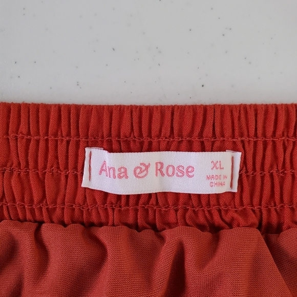 Embroidered Eyelet Maxi Skirt Size XL Rayon Stretch Waist Gypsy Boho Pull-on - Picture 9 of 11